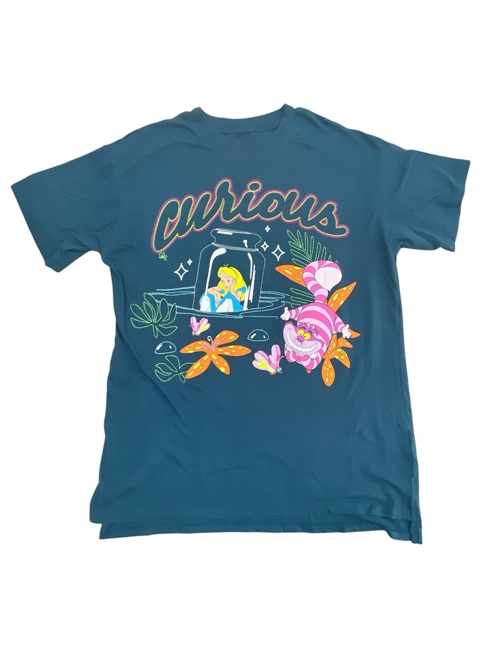 Disney Alice in Wonderland  T- Shirt Curious Women's Size XS (0-2) - Picture 2 of 9